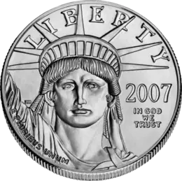 Platinum Eagle 2007 — obverse