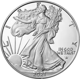 Silver Eagle 2021 — obverse