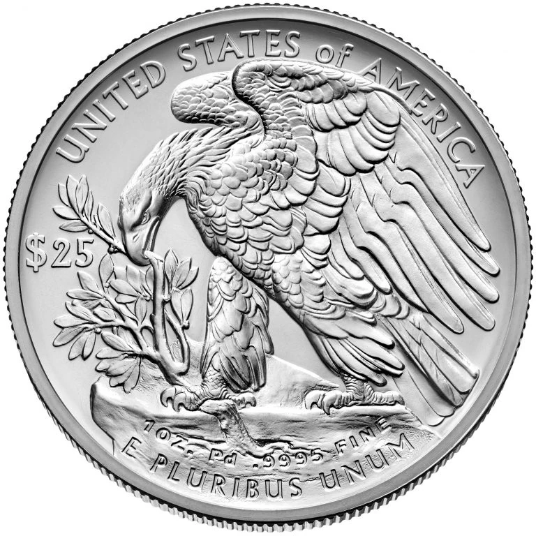 Palladium Eagle — reverse